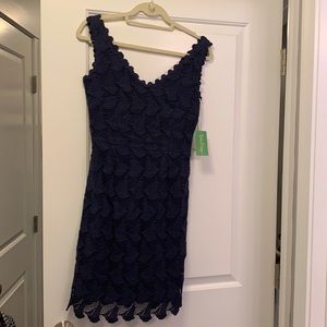 Navy lace lily Pulitzer dress, NWT, size 2